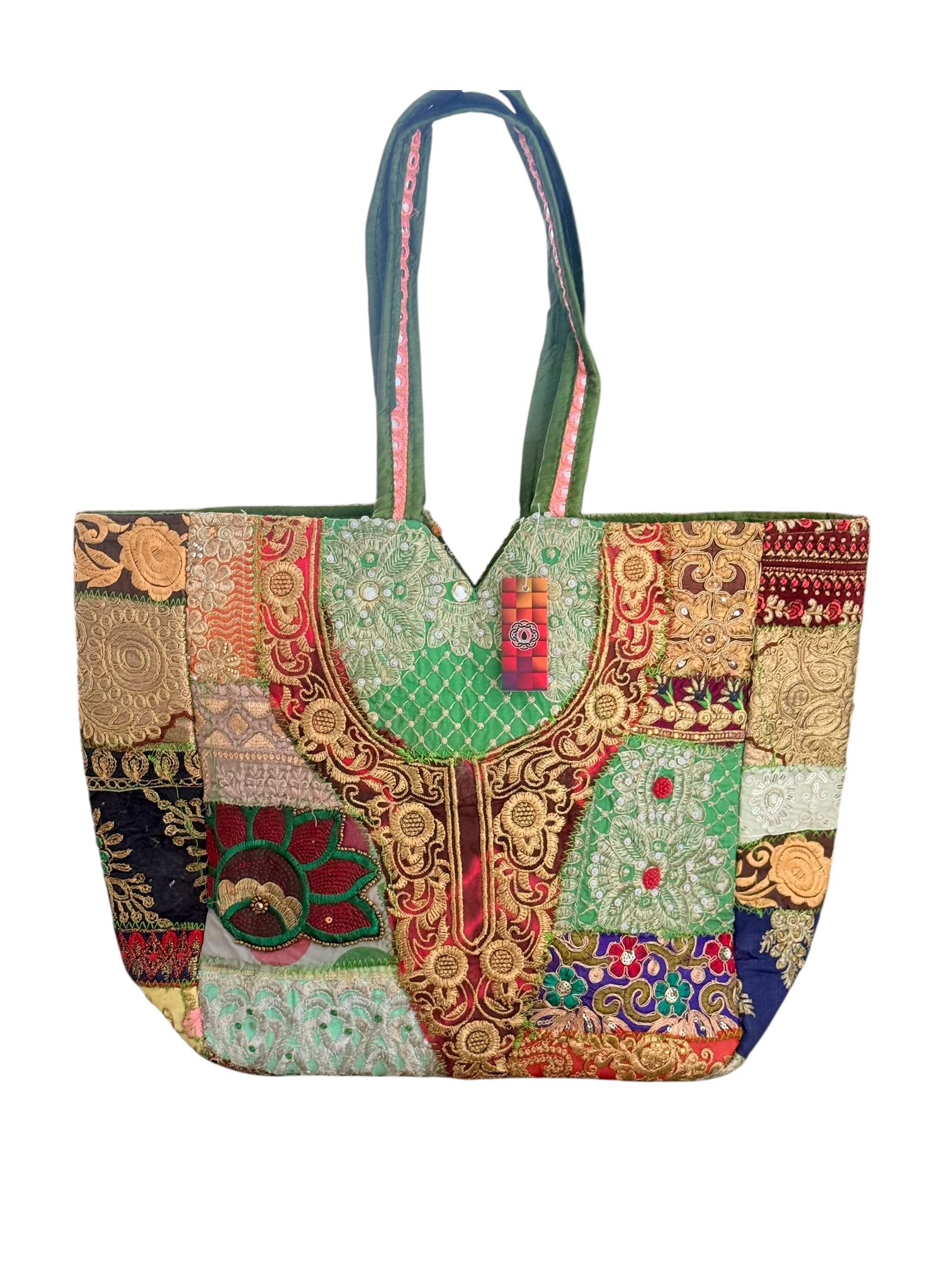 Totebag Shoppingbag Kutch Patchwork Goldy 51x36 cm
