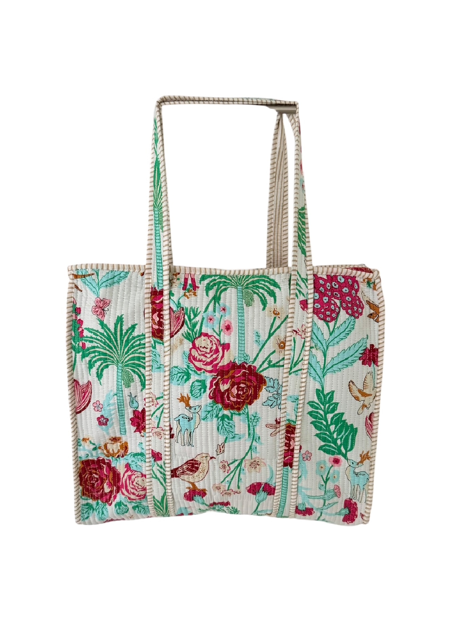 Shoppingbag / Strandtas Kantha Paradise 47x38 cm