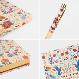 Frida Kahlo Premium Notebook Set met pen Live Life