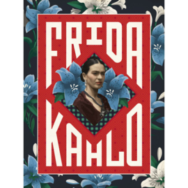 Frida Kahlo Art print 'Frida Kahlo' rood
