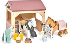 Tender Leaf Huisdieren set Stal met 2 pony's