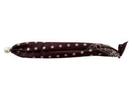 Parelsjaal Magnetische Parel Brown Paisley