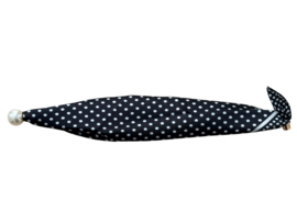 Parelsjaal Magnetische Parel Black Dotted