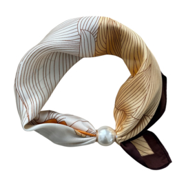 Parelsjaal Magnetische Parel Brown Fantasy