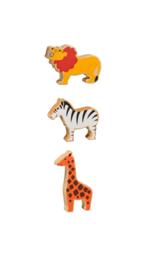 Lanka Kade Houten Speelgoed Wildlife 1, set van 3