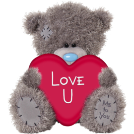 Me to you Knuffel Beer M10 24 cm Love u