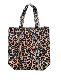 Shoppingbag / Strandtas Kantha Panter 47x38 cm