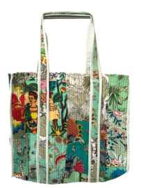 Shoppingbag / Strandtas Kantha Frida Kahlo Mix 47x38 cm