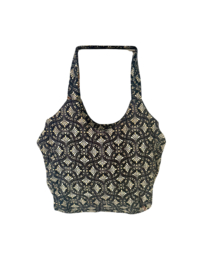 Schoudertas Kantha Gestikt Chic 49x35 cm