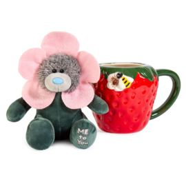 Me to You Mug & Plush Strawberry Flower M5 14 cm