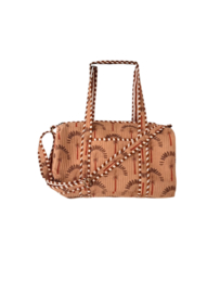 Weekendtas / Reistas Kantha Brown Feathers 49x33 cm