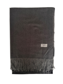 Cashmere Sjaal zacht wol 180x70 cm donkerbruin
