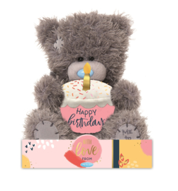 Me to You Knuffel Beer M7 16 cm Happy Birthday Cupcake