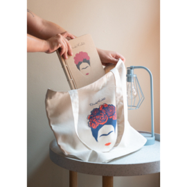 Frida Kahlo Schoudertas / Tote Bag ECO, 100% gerecycled katoen