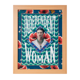 Frida Kahlo Art print 'Independent Woman' in lijst