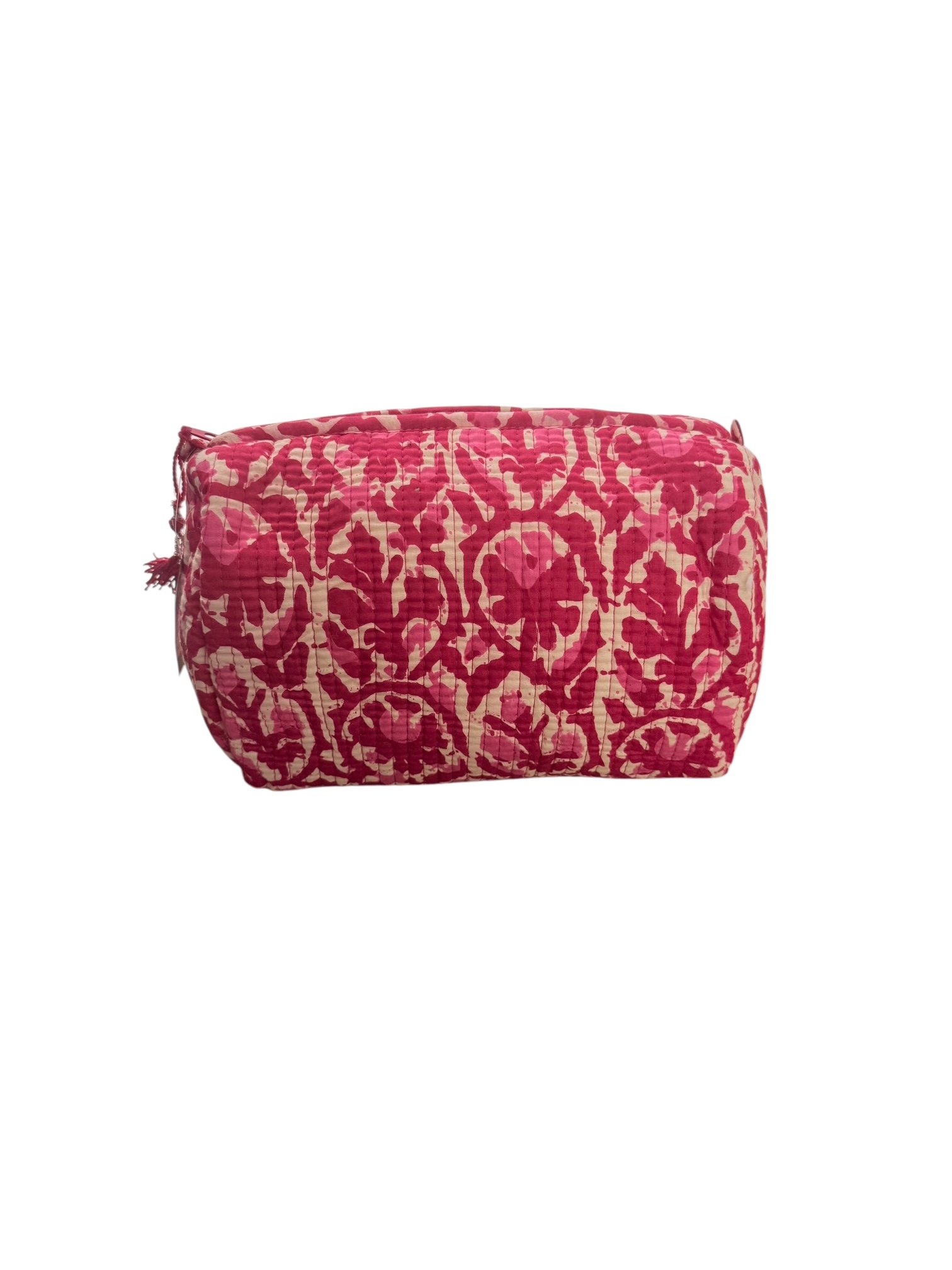 Set van 3 Toilettassen Kantha Pink Design, 3 verschillende formaten