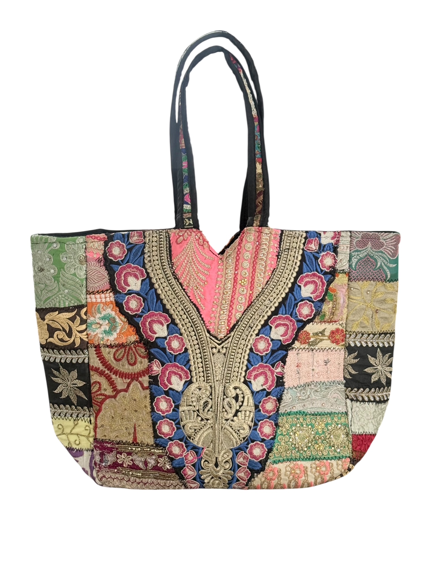 Totebag Shoppingbag Kutch Patchwork Farao 51x36 cm