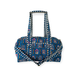 Weekendtas / Reistas Kantha Blauw 49x33 cm