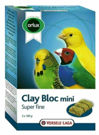 ORLUX KLEI BLOK MINI KANARIE / PARKIET / TROPISCHE VOGELS 3X180 GR