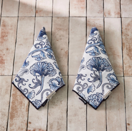Riviera Maison Floral Island Print Napkin Servet S/2