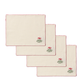 Riviera Maison Mistletoe Charm Placemat 4 pieces PRE ORDER