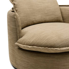 Rivièra Maison Alcudia Lounge Armchair Classic Linen Brown Taupe