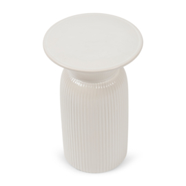 Riviera Maison Cascais End Table High, Pure White