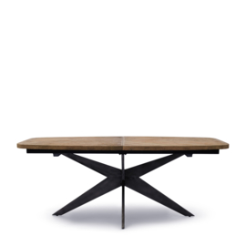Riviera Maison Falcon Crest Oval Dining Table Extendable 200/300x100 cm