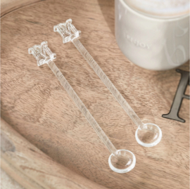 Riviera Maison RM Glass Spoon Set Theelepels 2 stuks
