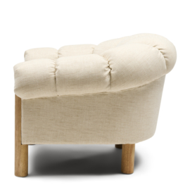 Rafal Lounge Armchair, Two-Tone Weave Fine Natural