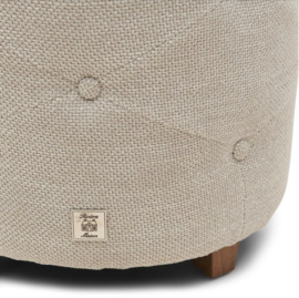Riviera Maison Bowery Footstool Chelsea Flax