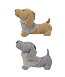 Mars & More deurstopper dachshund teckel sweater ocher