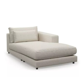 Rivièra Maison Stephen chaise, longue right, boucle, simply white