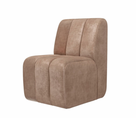 Riviera Maison Eetkamerstoel Dazzle Cafe Latte, Velvet