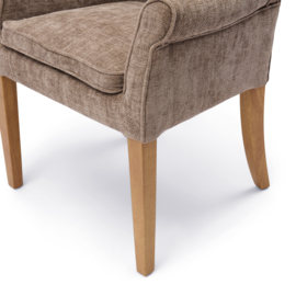 La Scala Dining Armchair, Montmarte Weave Warm Mushroom