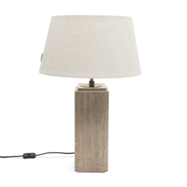 Rivièra Maison Linen Taper Lampshade White 45x25