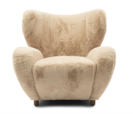 Riviera Maison Courchevel Wing Chair Chamois