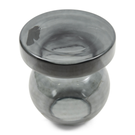 Riviera Maison Murano Glass End Table, Smoke