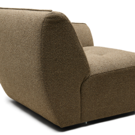 Rivièra Maison Lugano Corner Arm Right peluche bouclé classic brown