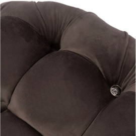 Rivièra Maison Opera Footstool Velvet Anthracite