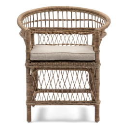 Riviera Maison Eetkamerstoel Victoria Falls Natural, Rattan