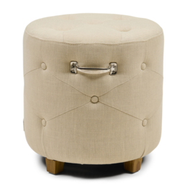 Riviera Maison Bowery Footstool linen flax