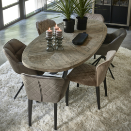 Carnaby Dining Armchair Turning Leg, Pellini Coffee