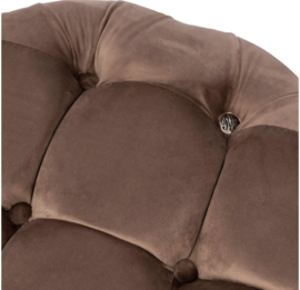 Rivièra Maison Opera Footstool Velvet Golden Mink
