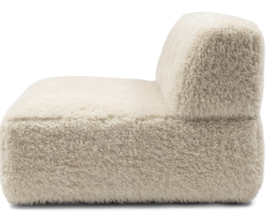 Rivièra Maison Brandon Center XL, poodle weave, white lion