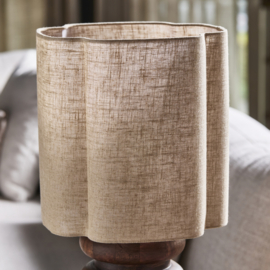 Riviera Maison Merlan Linen Quatrefoil Lampshade Natural 30x32 PRE ORDER