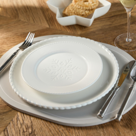 Riviera Maison Snowflake Breakfast Plate PRE ORDER