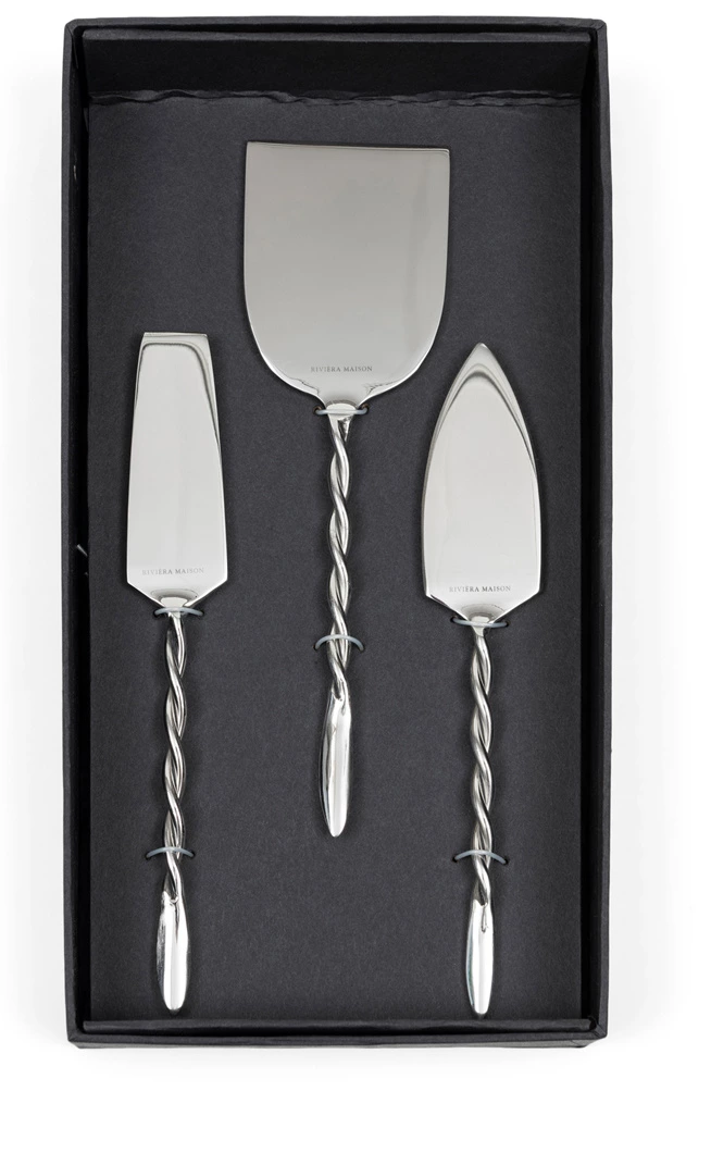 Riviera Maison RM Twisted Cheese Knives 3 pieces