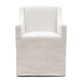 Rivièra Maison Firenze Antique White Eetkamerstoel met armleuning