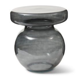 Riviera Maison Murano Glass End Table, Smoke
